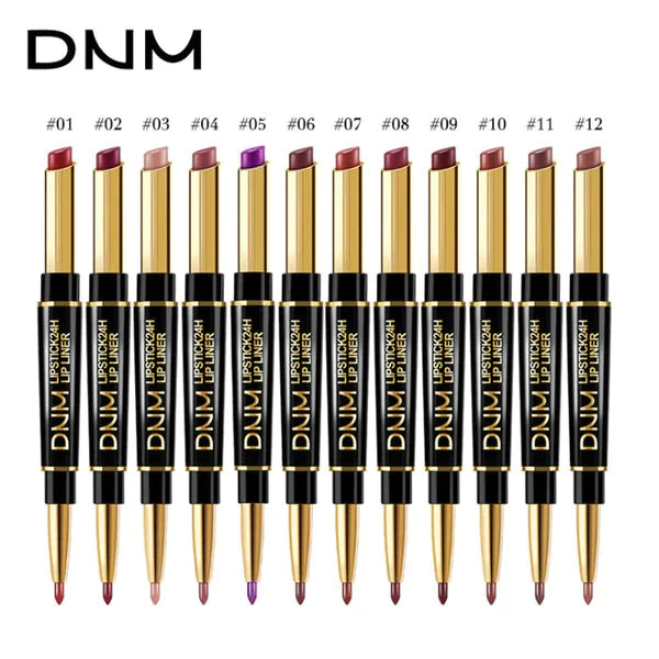 "Naysa"2 IN 1 Waterproof HD Matte Lipstick Pencils Makeup Kit (SET of 12)