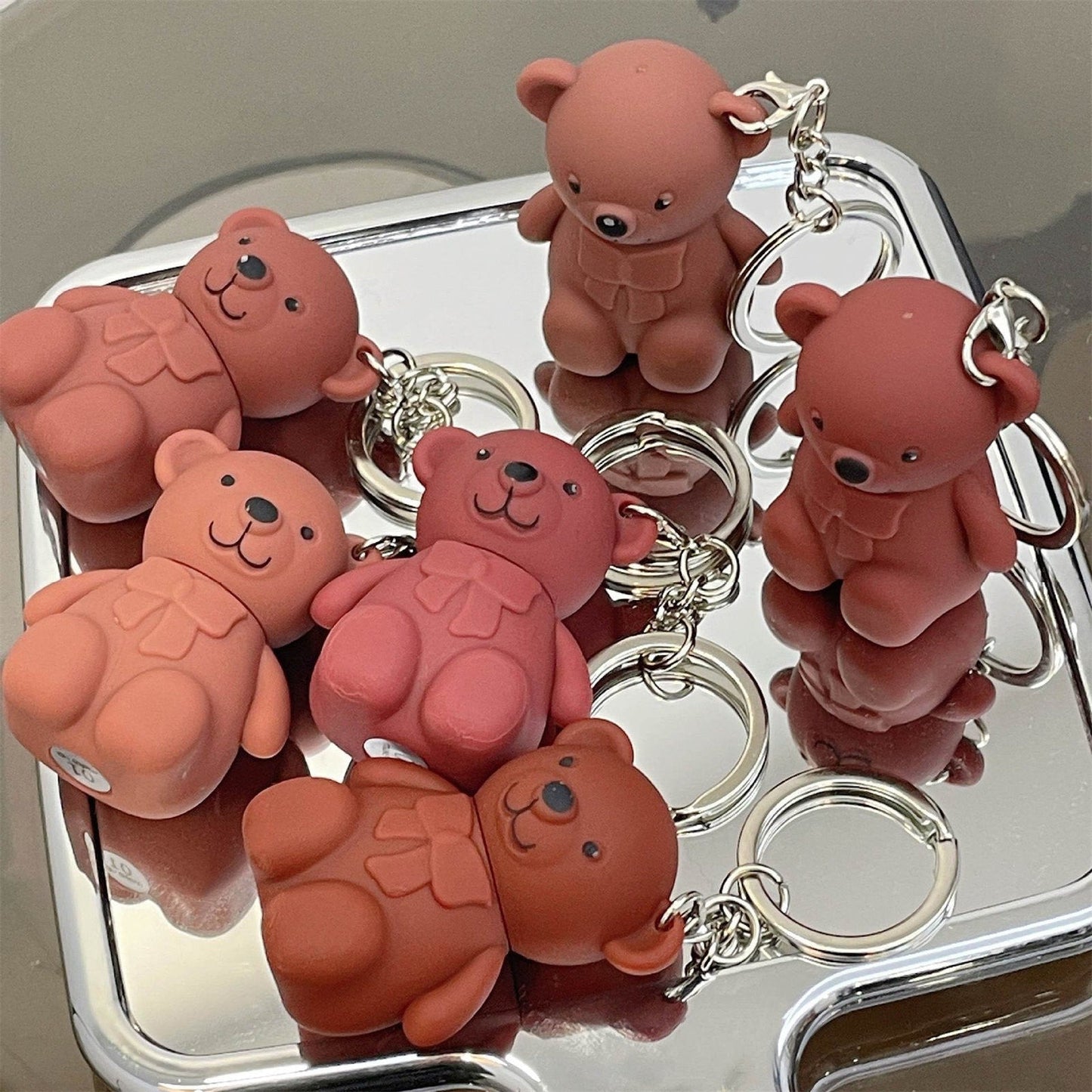 2in1 Key Chain Bear Lipstick Waterproof Long Lasting Lip (PACK OF 2)