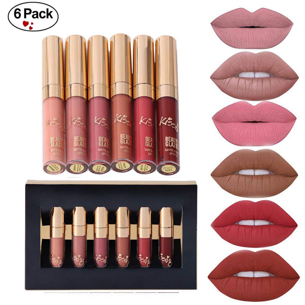 Waggy Waterproof HD Liquid Lipstick Makeup Kit (SET of 6)