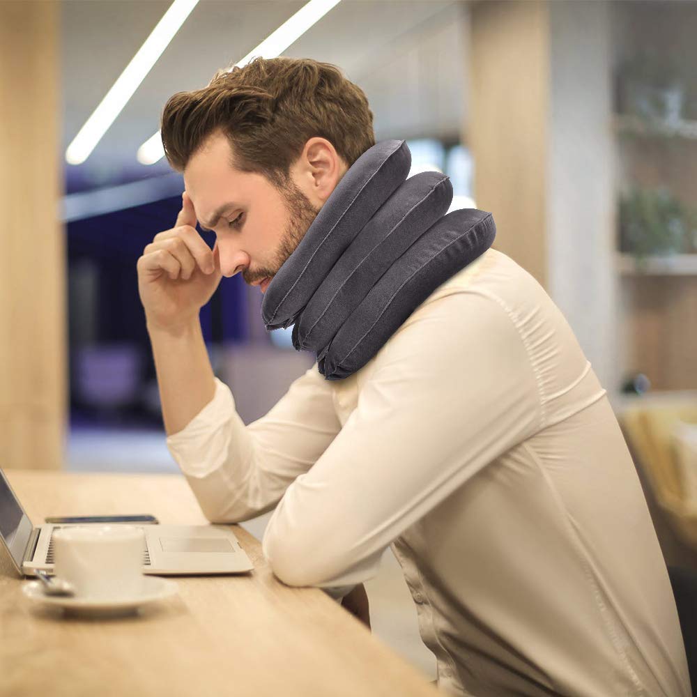 3 Layers Portable Neck Pillow Neck Massager for Cervical Spine.