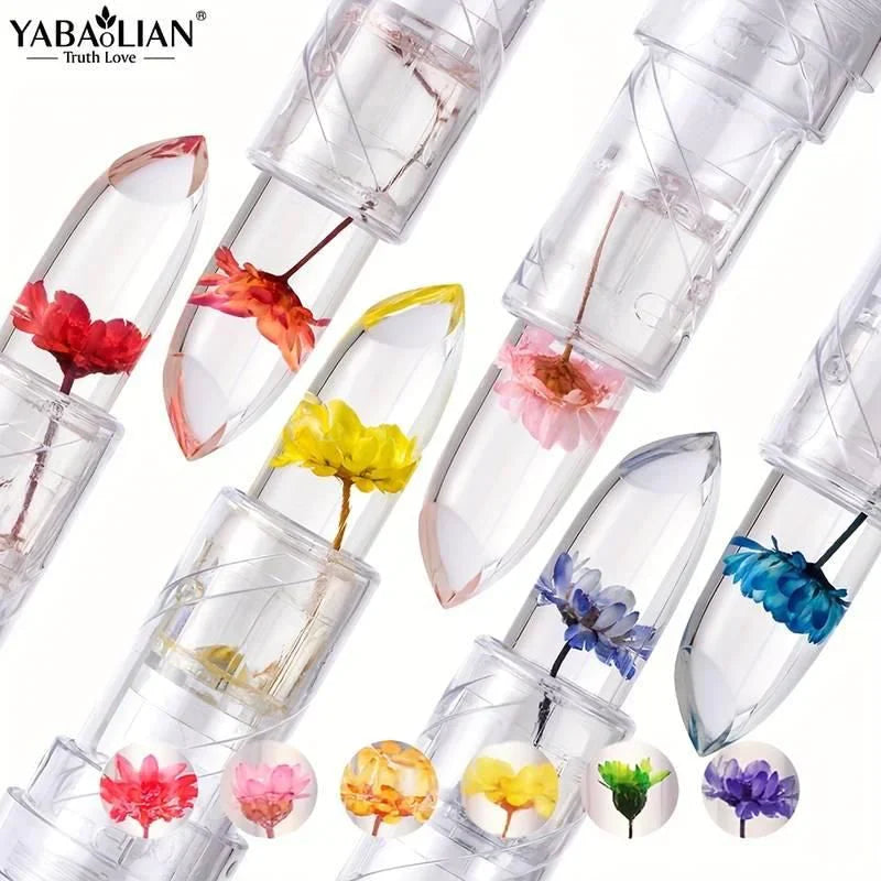 CRYSTAL JELLY FLOWER COLOR CHANGING LIPSTICK (Pack of 2)