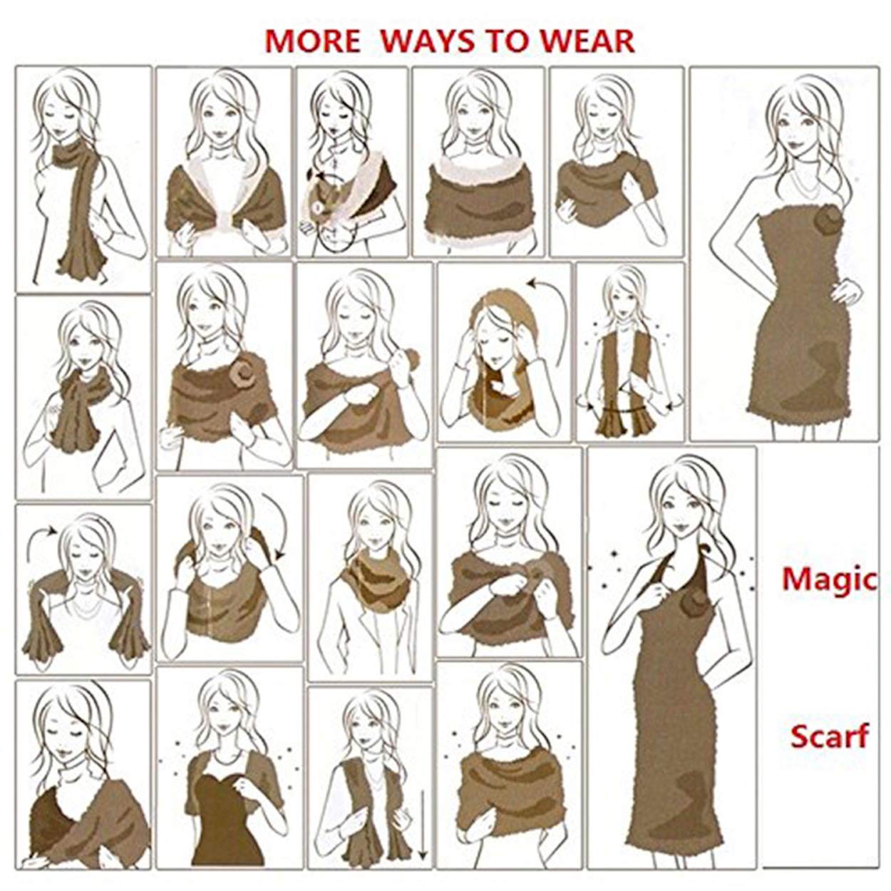 Women's Faux Fur Scarf