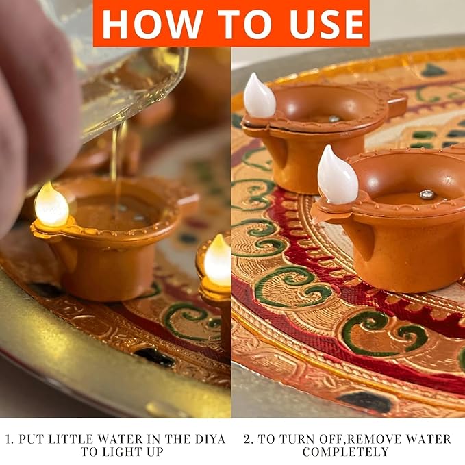 Water Sensor Diya for Home Decoration