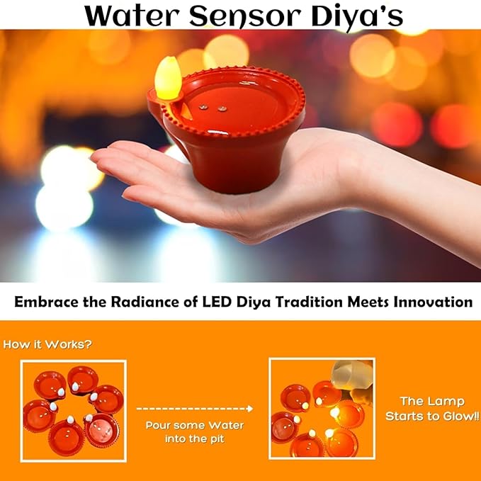 Water Sensor Diya for Home Decoration