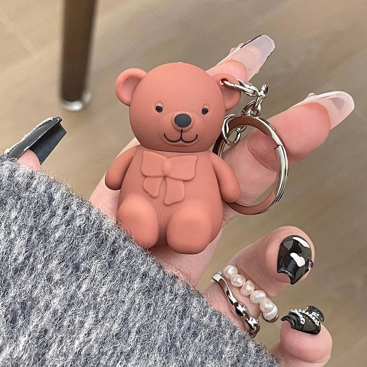 2in1 Key Chain Bear Lipstick Waterproof Long Lasting Lip (PACK OF 2)