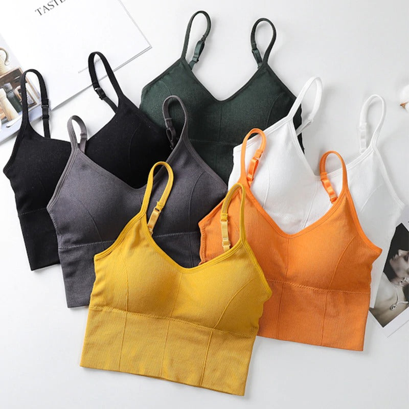 Women Tops Tank Padded Wireless Bra