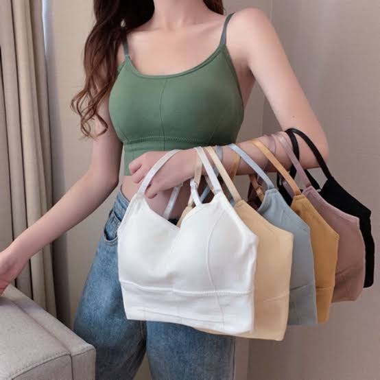 Women Tops Tank Padded Wireless Bra