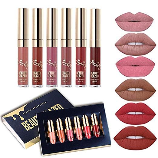Waggy Waterproof HD Liquid Lipstick Makeup Kit (SET of 6)