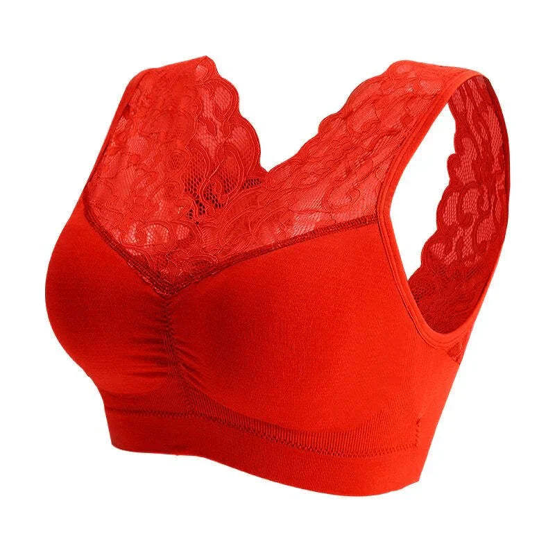 Seamless Wireless Beauty Back Push Up Bra Comfortable Chest