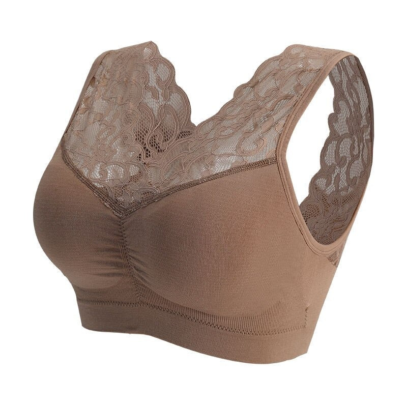 Seamless Wireless Beauty Back Push Up Bra Comfortable Chest