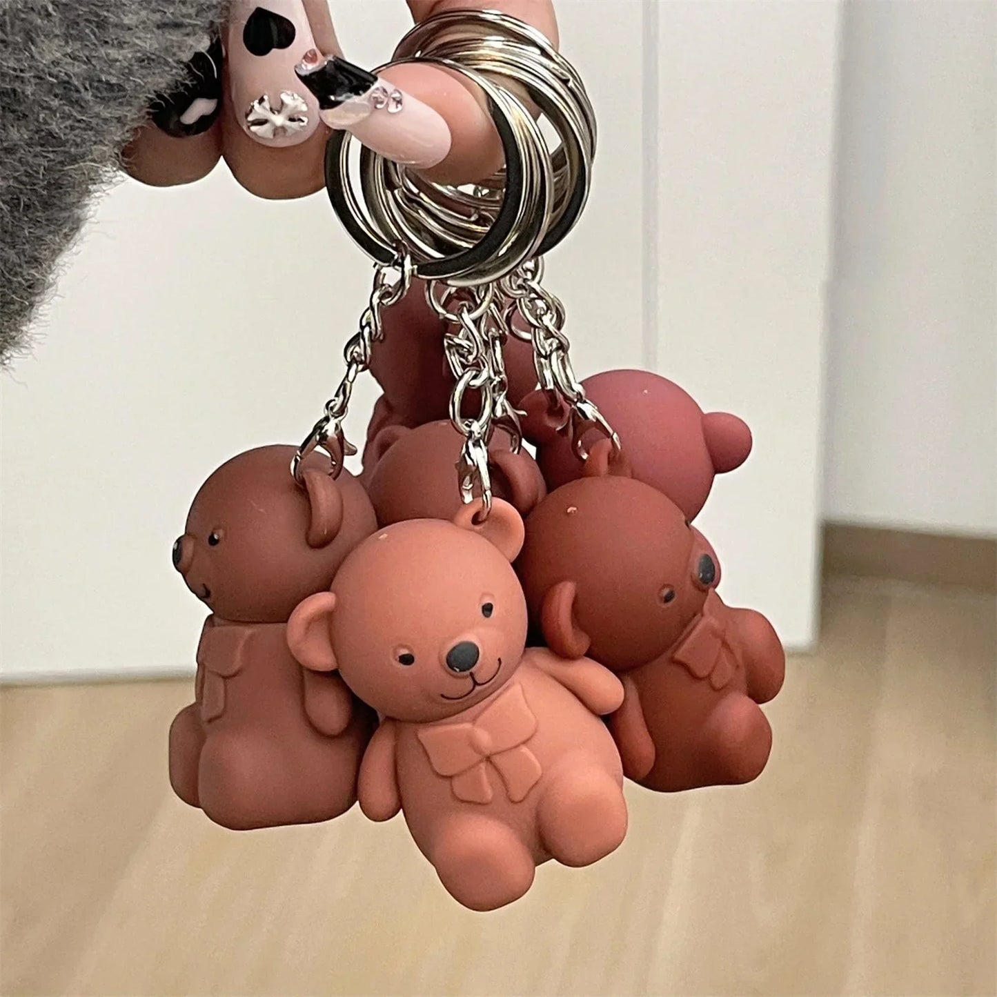 2in1 Key Chain Bear Lipstick Waterproof Long Lasting Lip (PACK OF 2)