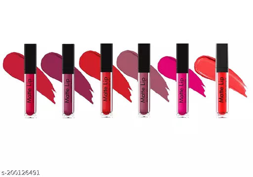 Waggy Waterproof HD Liquid Lipstick Makeup Kit (SET of 6)